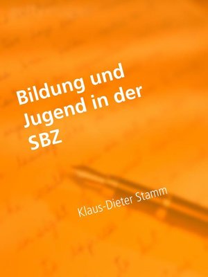 cover image of Bildung und Jugend in der SBZ